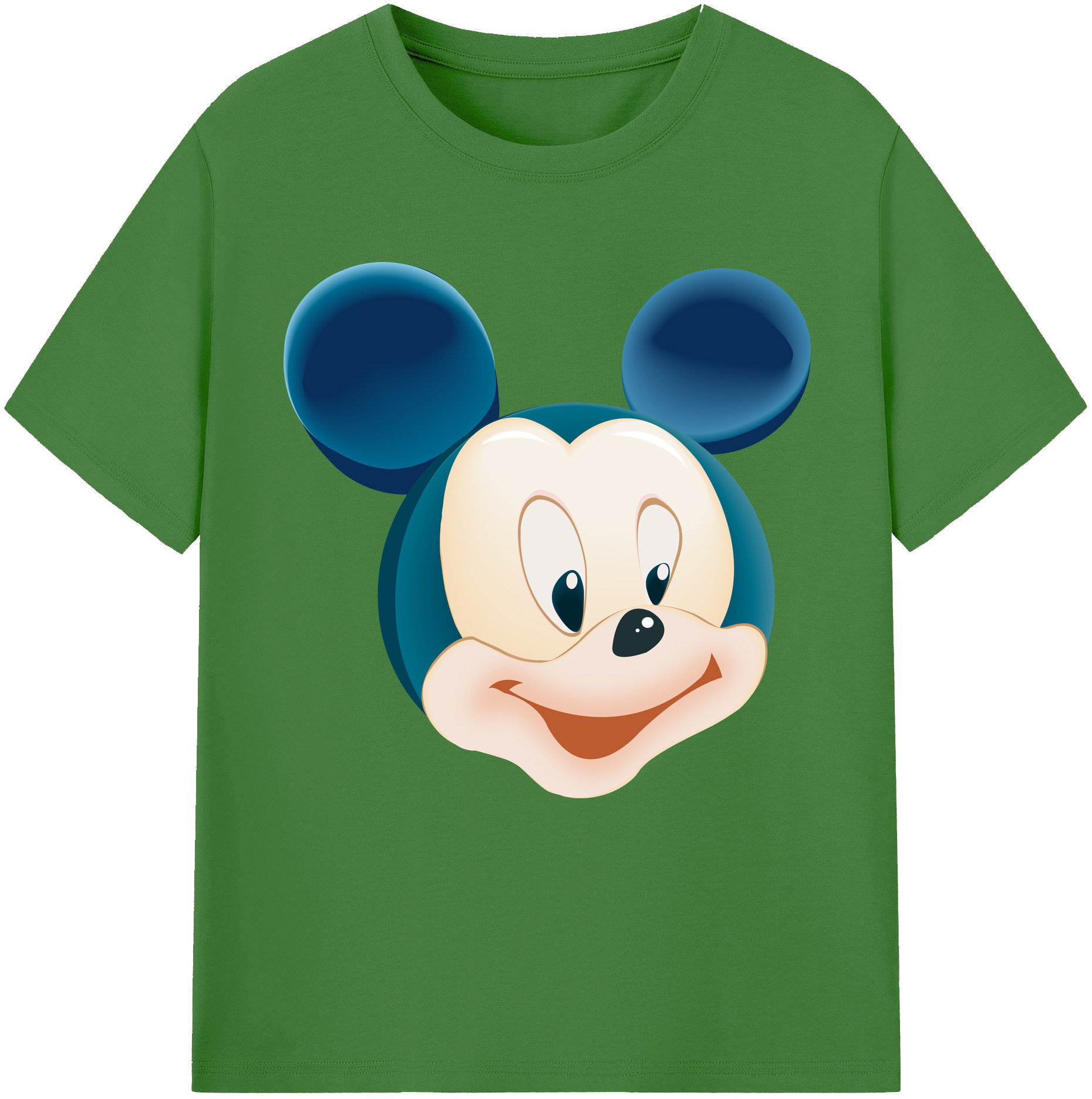 （画像用） ミッキーマウス Mickey Mouse レディースカジュアルプリントTシャツ（綿100％）
